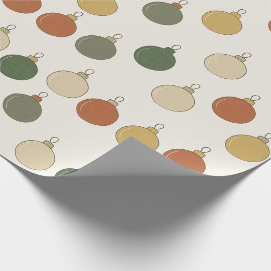 Round Baubles Pattern			 Geschenkpapier (Ecke)