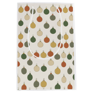 Round Baubles Pattern Mittlere Geschenktüte