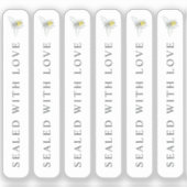 Round bee art honey small seal sticker (Vorderseite)