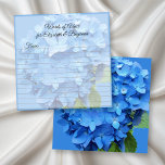 Round Blue Hydrangea Blank Advice Wedding Cards Hinweiskarte<br><div class="desc">Ratenkarte für die Neuvermählten. Blank blaue hydrangea runde oder quadratische Karten mit individueller Formulierung oben. Es gibt Linien,  mit denen die Gäste lustige Ratschläge für das Paar verlassen haben. Wählen Sie runde oder quadratische Karten - die mit weißen Umschlägen geliefert werden.</div>
