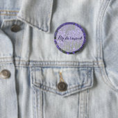 Round Bridesmaid Lila Lavender Wedding Buttons (Beispiel)