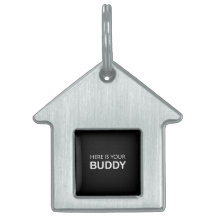 Round Buddy Pet ID Tag - Stilvoll für Hunde oder K