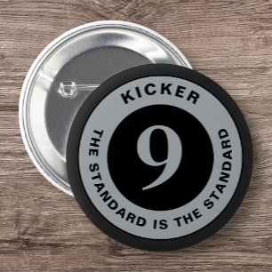 Round Burgh Sports Kicker Clasp Custom Vintag Pgh Button