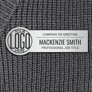 Round-Business-Logo Mitarbeiter-ID-Imitate Metal S Namensschild