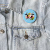 Round Button : Achten Sie auf Ihre eigene (blau) (Beispiel)