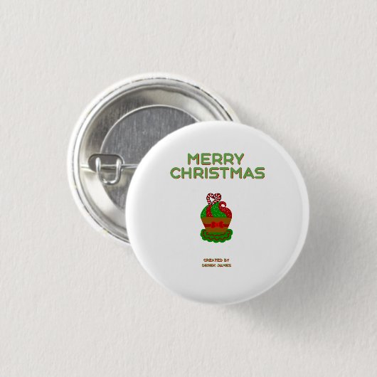Round Button für Weihnachten (Vorne & Hinten)