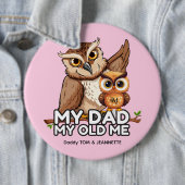 Round Button : Mein Vater Mein altes Ich (braun) (Beispiel)