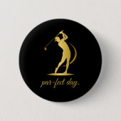 Round Button mit Golf Design (Vorderseite)