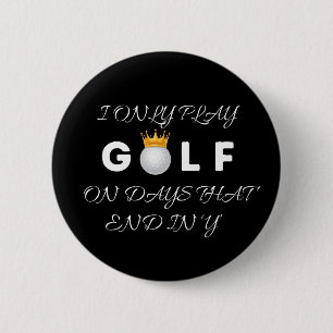 Round Button mit Golf Design