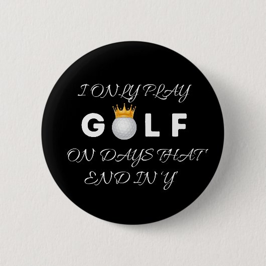 Round Button mit Golf Design (Vorderseite)