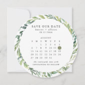 Round Calendar Save the Date Karte (Vorderseite)