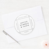 "Round Candle Product Label"-Aufkleber für das Bus Runder Aufkleber (Umschlag)