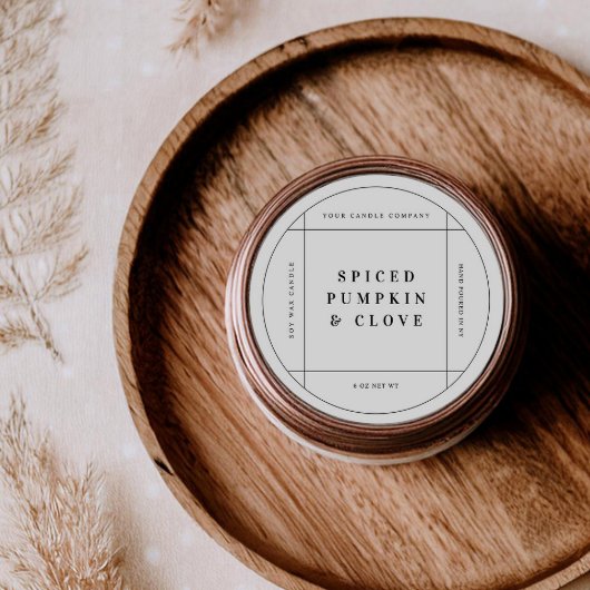 "Round Candle Product Label"-Aufkleber für das Bus Runder Aufkleber