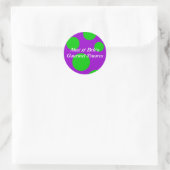 Round Candy Label 2 Runder Aufkleber (Tasche)