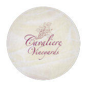 Round Cavaliere Vineyards Cutting Board Schneidebrett (Vorderseite)