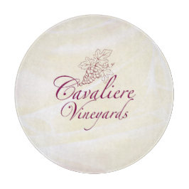 Round Cavaliere Vineyards Cutting Board Schneidebrett