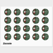 Round Christmas Sticker (Blatt)