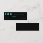 Round Circles Business Card Mini Visitenkarte (Vorne/Hinten)