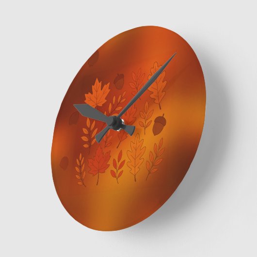 Round clock autumn runde wanduhr (Winkel)