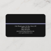 Round Corner Makeust Artist Black Business Card Visitenkarte (Rückseite)