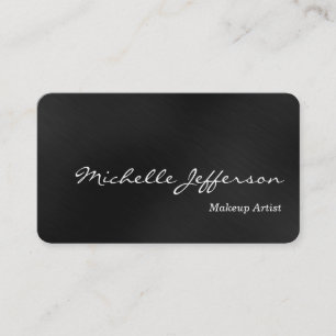 Round Corner Makeust Artist Gray Business Card Visitenkarte