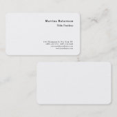 Round Corner Minimalistisch Charme Moderne Visitenkarte (Vorne/Hinten)