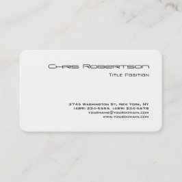 Round Corner Schwarz-weiß Charme Business Card Visitenkarte