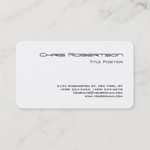 Round Corner Schwarz-weiß Charme Business Card Visitenkarte