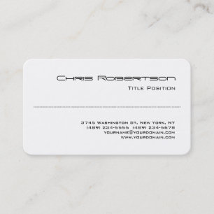 Round Corner Schwarz-weiß Charme Business Card Visitenkarte