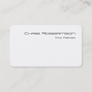 Round Corner Schwarz-weiß Charme Business Card Visitenkarte