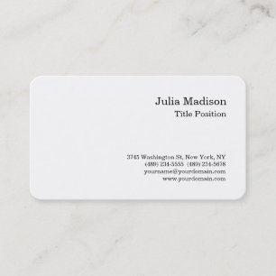 Round Corner Schwarz-weiß Trendy Beruflich Visitenkarte