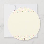Round cupcake card mit Namen Feiertagskarte (Rückseite)