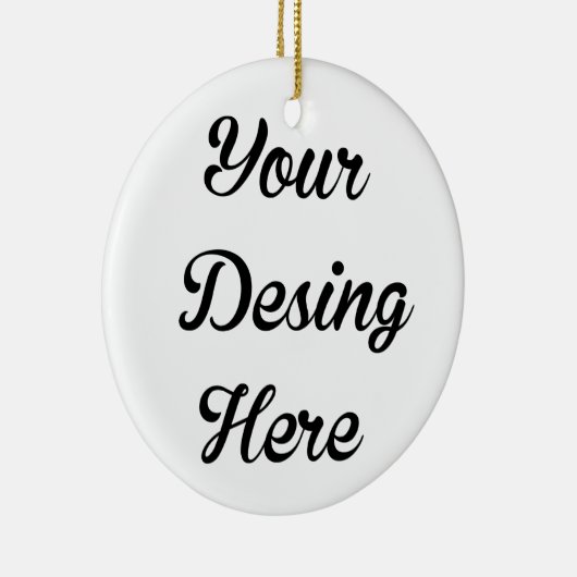 Round Custom Christmas Keramik Ornament (Rechts)