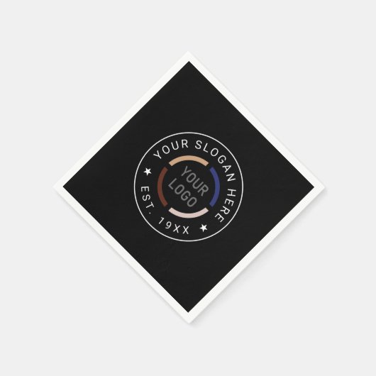 Round-Custom-Logo-Geschäft Serviette (Ecke)