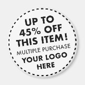 Round Custom Magnet 45% Rabatt auf Bulk kaufen (Vorne)