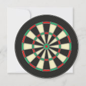 Round Darts Game Birthday Party Einladung (Vorderseite)