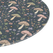 Round Deep Slate Blue Fungi Dark Academia Circle Schneidebrett (Ecke)