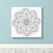 Round-Design-Doodle 6 Leinwanddruck (Insitu (Holzboden))