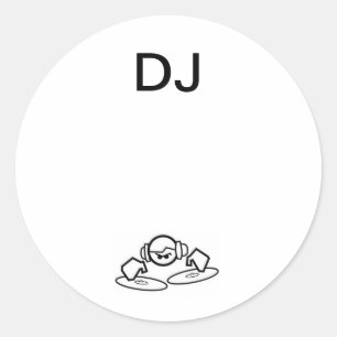 Round DJ Stickers