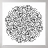 Round Doodle 2 Poster (Vorne)