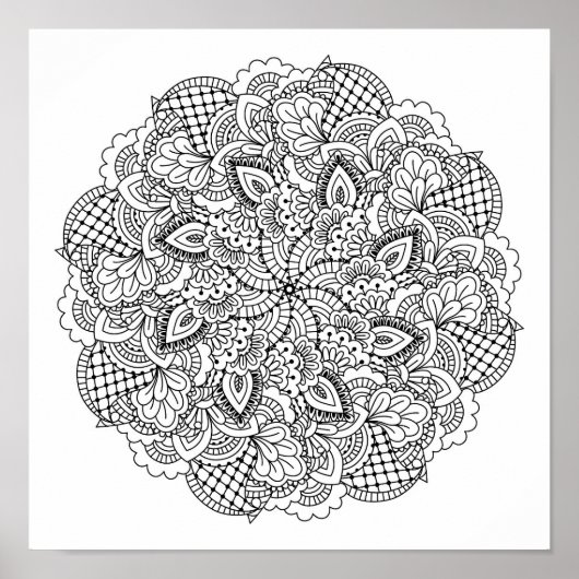 Round Doodle 2 Poster (Vorne)