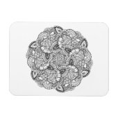Round-Doodle-Design Magnet (Horizontal)