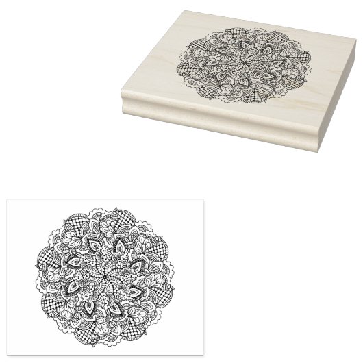 Round Doodle Gummistempel (Stempel)