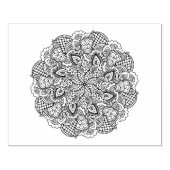 Round Doodle Gummistempel (Prägung)