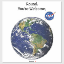 Round Earth Vinyl Sticker