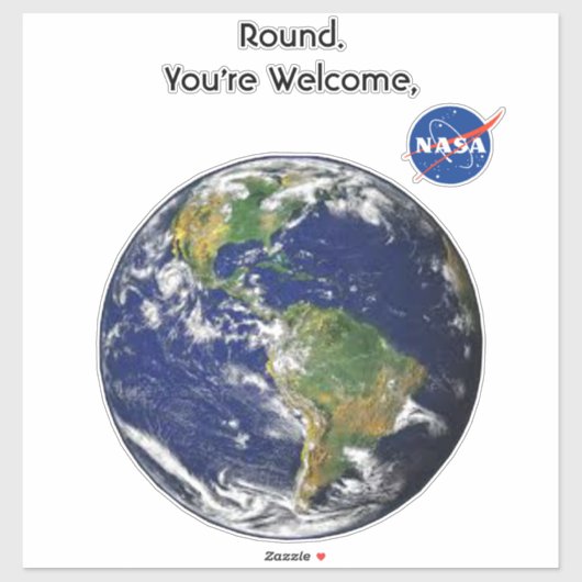 Round Earth Vinyl Sticker (Blatt)