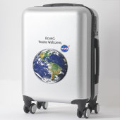 Round Earth Vinyl Sticker (Koffer)