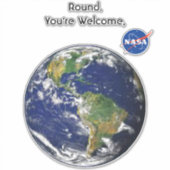 Round Earth Vinyl Sticker (Vorderseite)