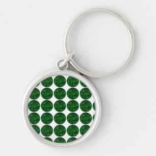 Round Emerald Schlüsselanhänger