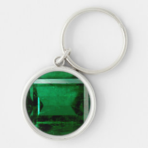 Round Emerald Schlüsselanhänger